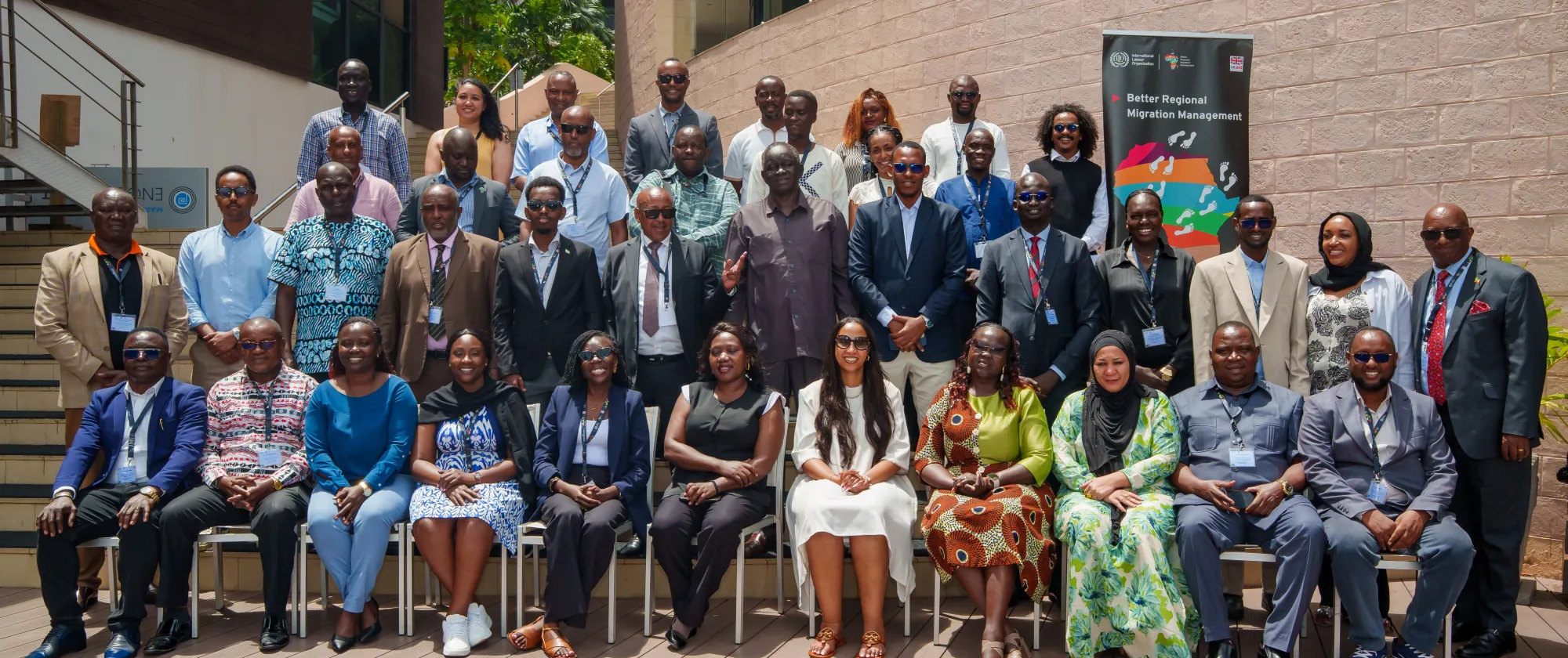 Group photo of participants attending the regional meeting of private employment agencies in Mombasa, Kenya.