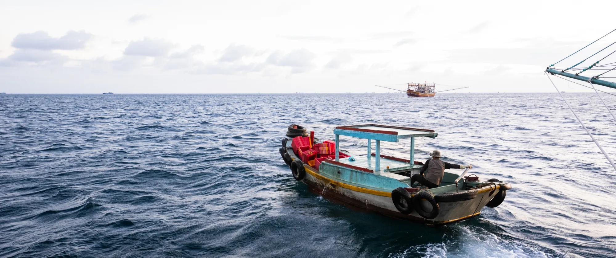 Fishing scene on Phu Quy Island