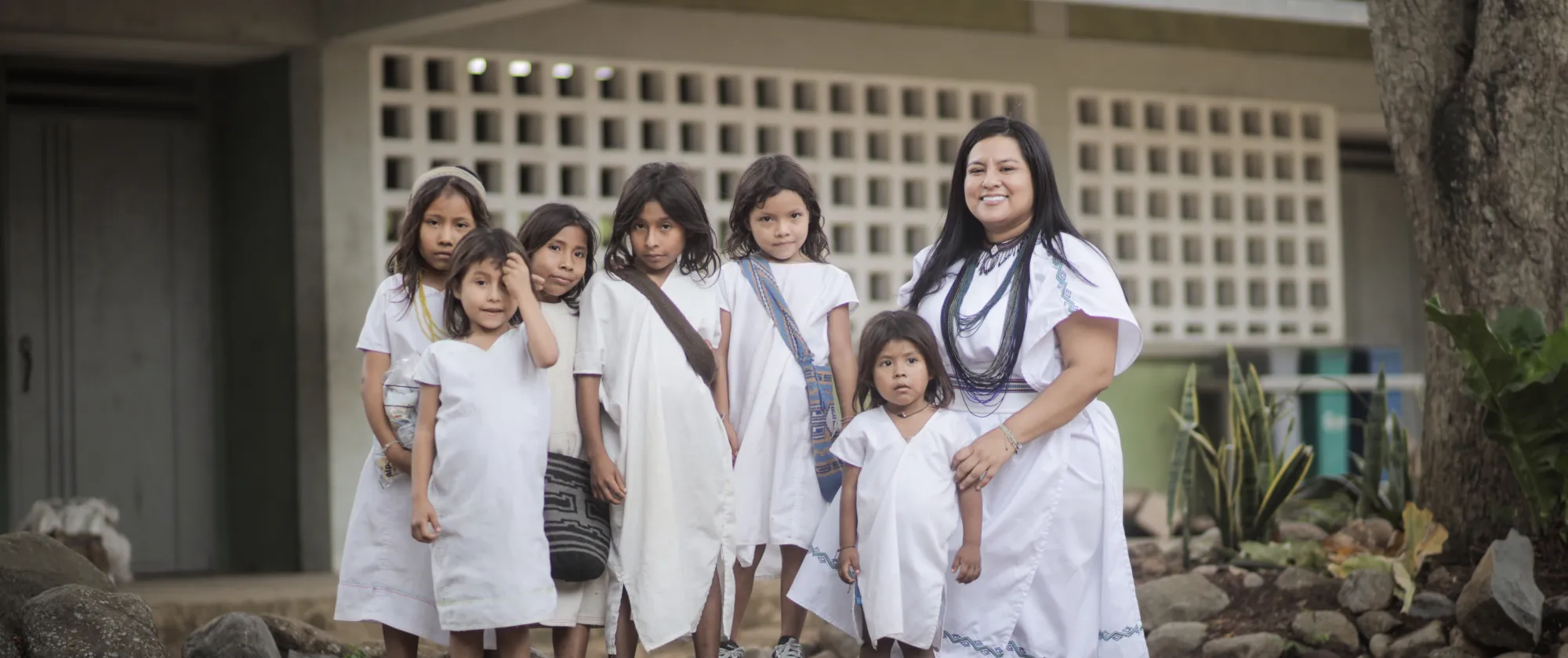 A woman caregiver in Colombia