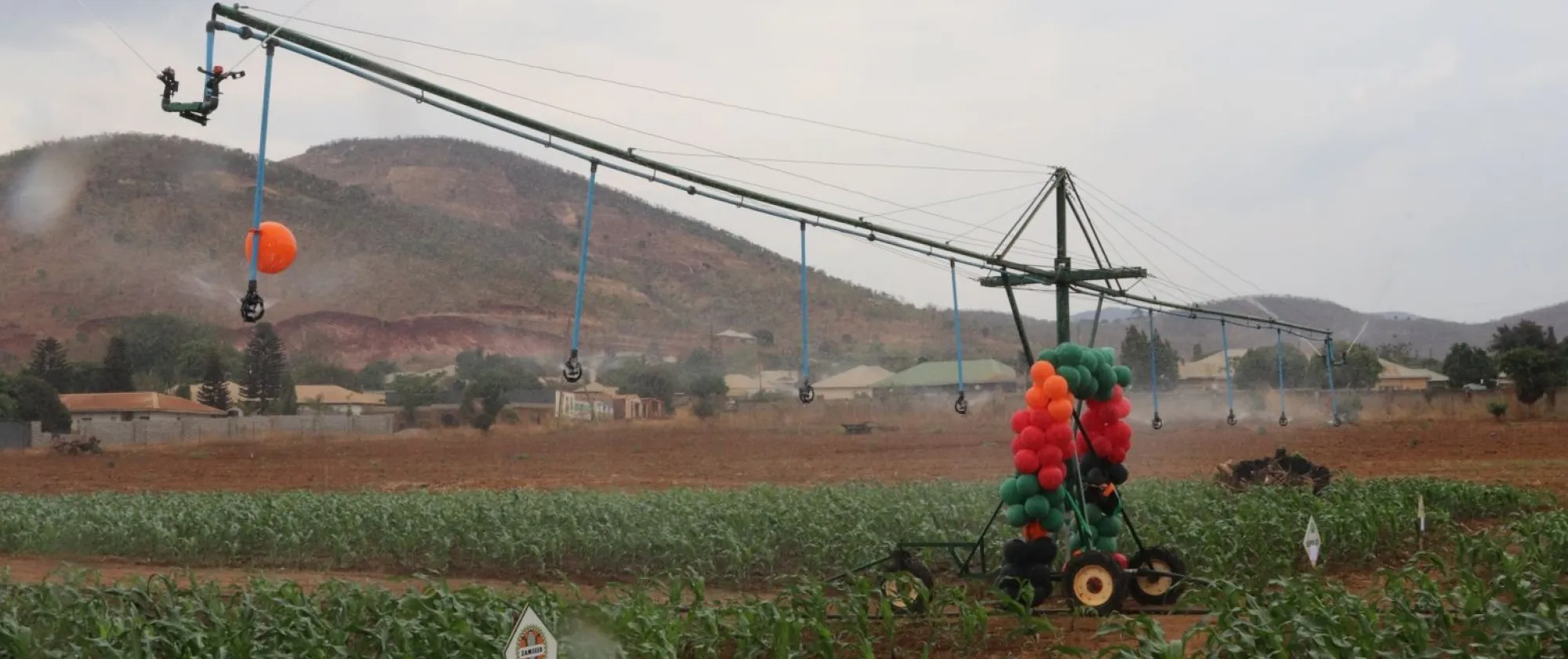 Part of a solar-powered irrigation system worth US$40,770 (about K786,845) to the Chipata Trades Training Institute (CTTI).