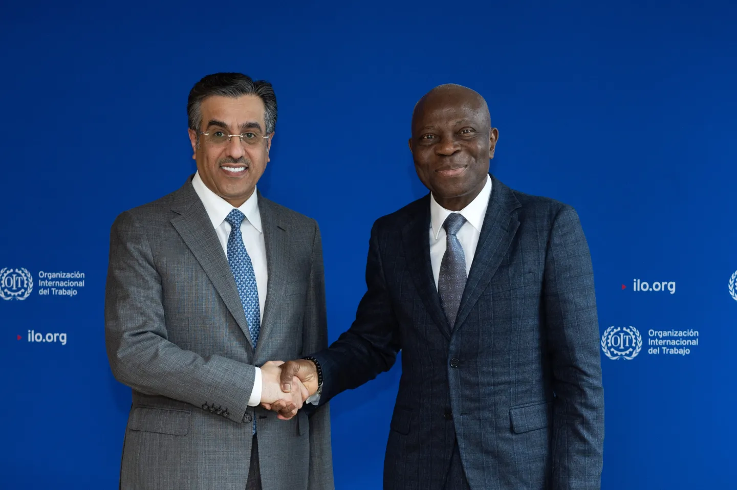 Qatar's Minister of Labour and ILO Director-General