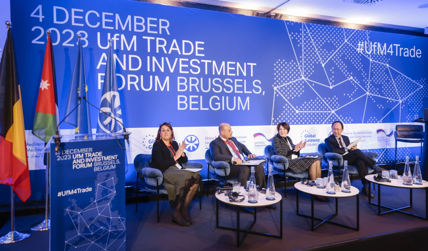 panellists on stage