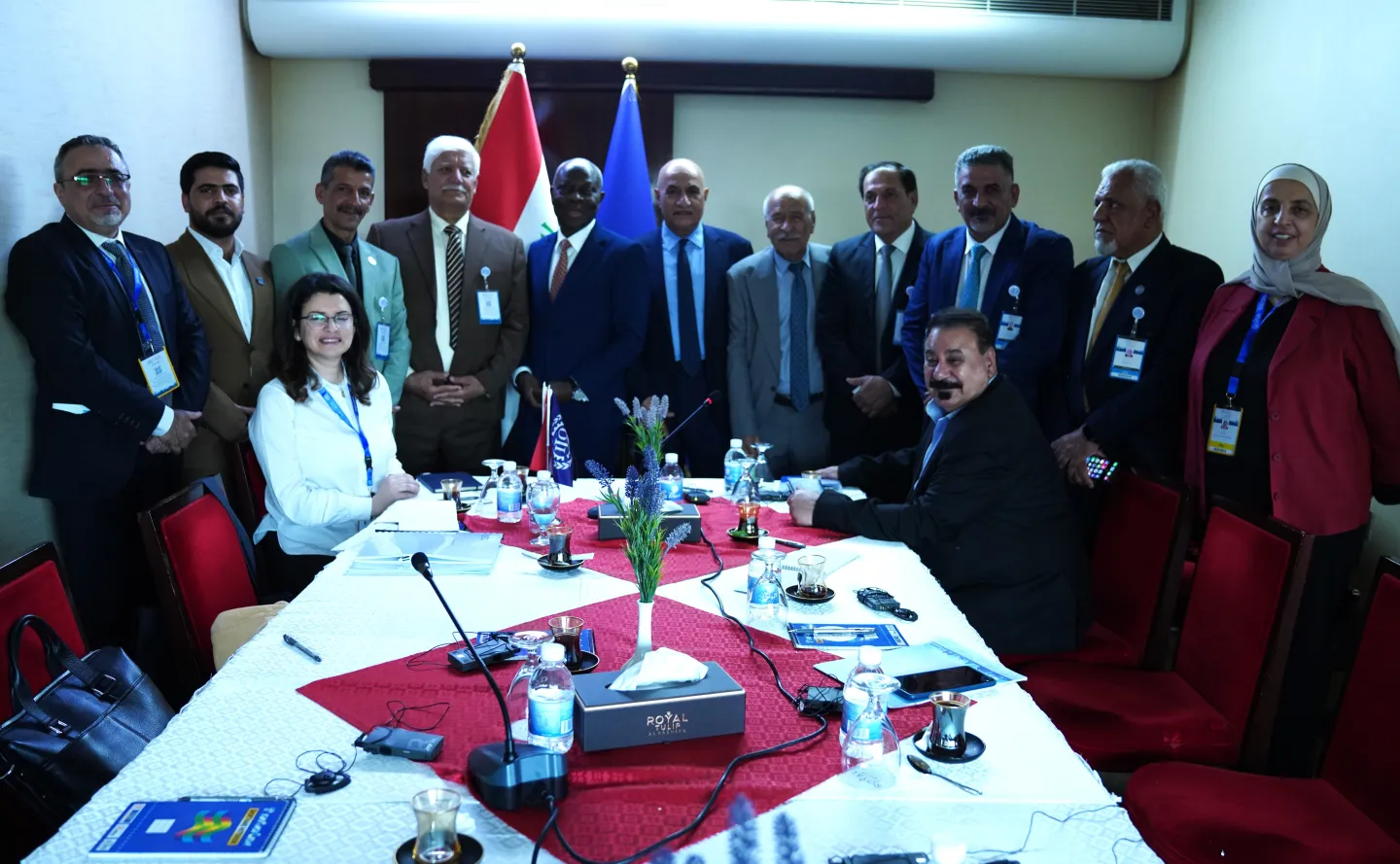 a group picture of ILO DG and Workers Representatives 