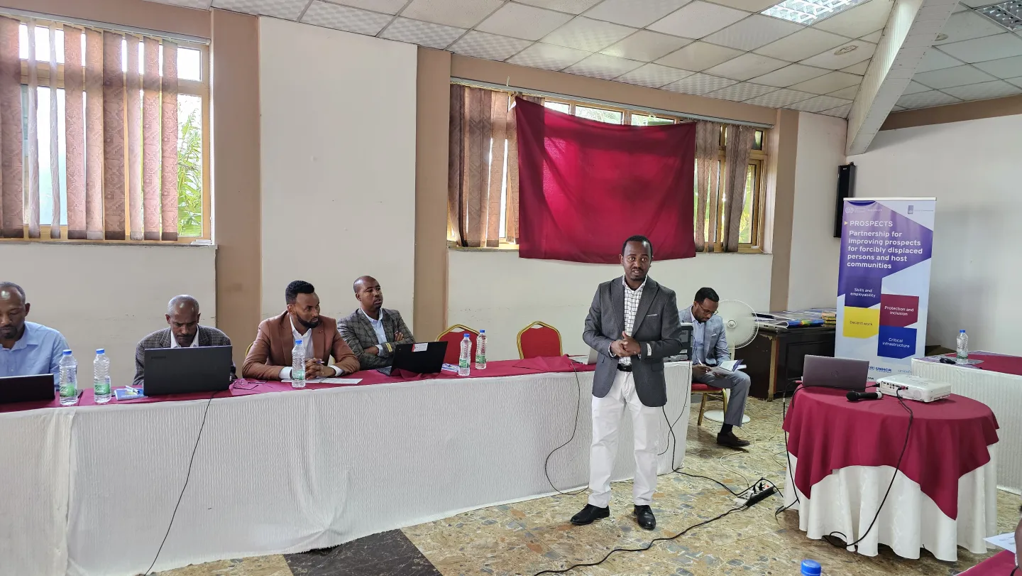 ilo official at training in ethiopia
