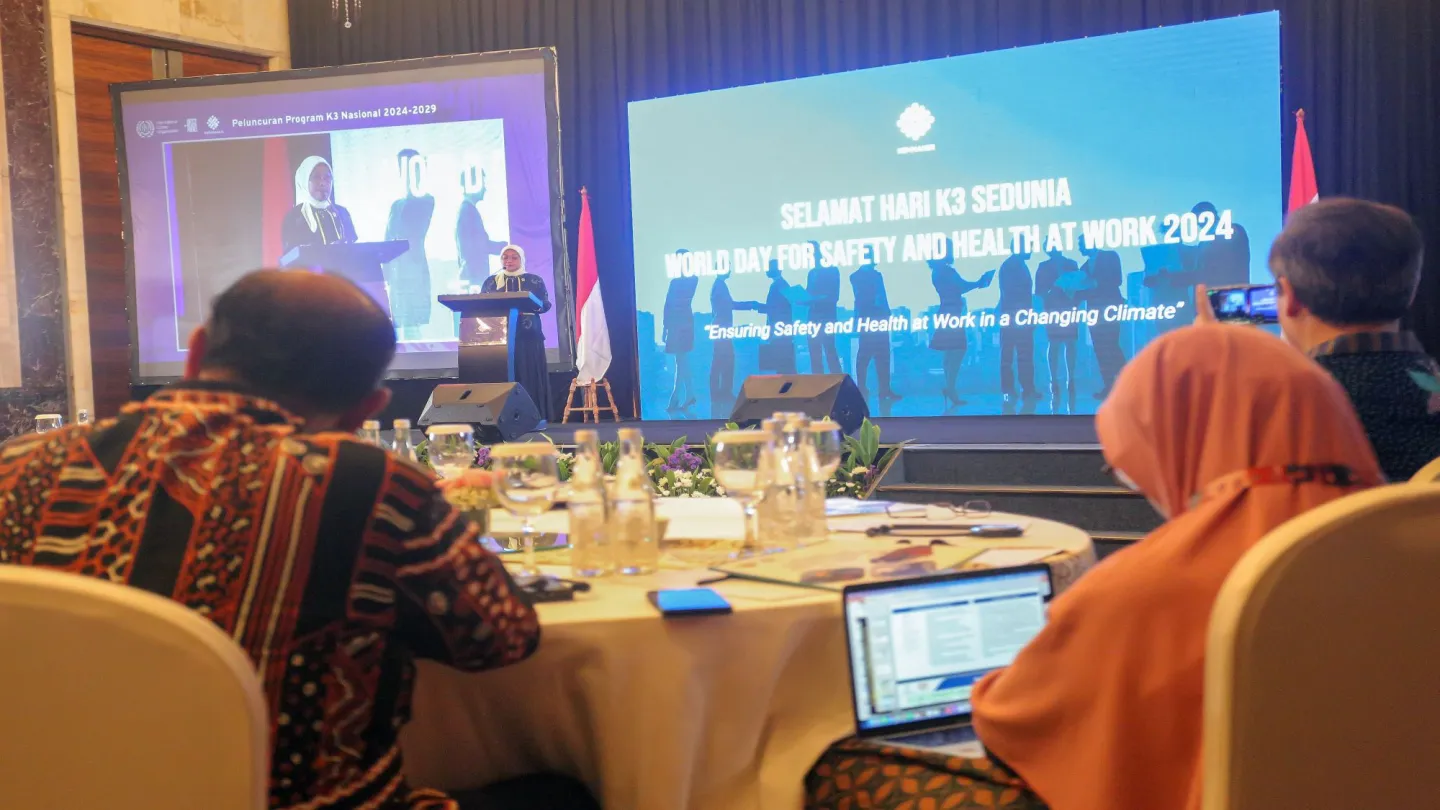 The launch of the Indonesia's National OSH Programme in Jakarta.