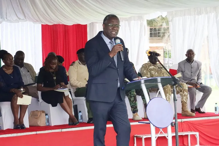 OSH Secretary Dr Nyandusi during the commemoration of  World Day for Safety and Health