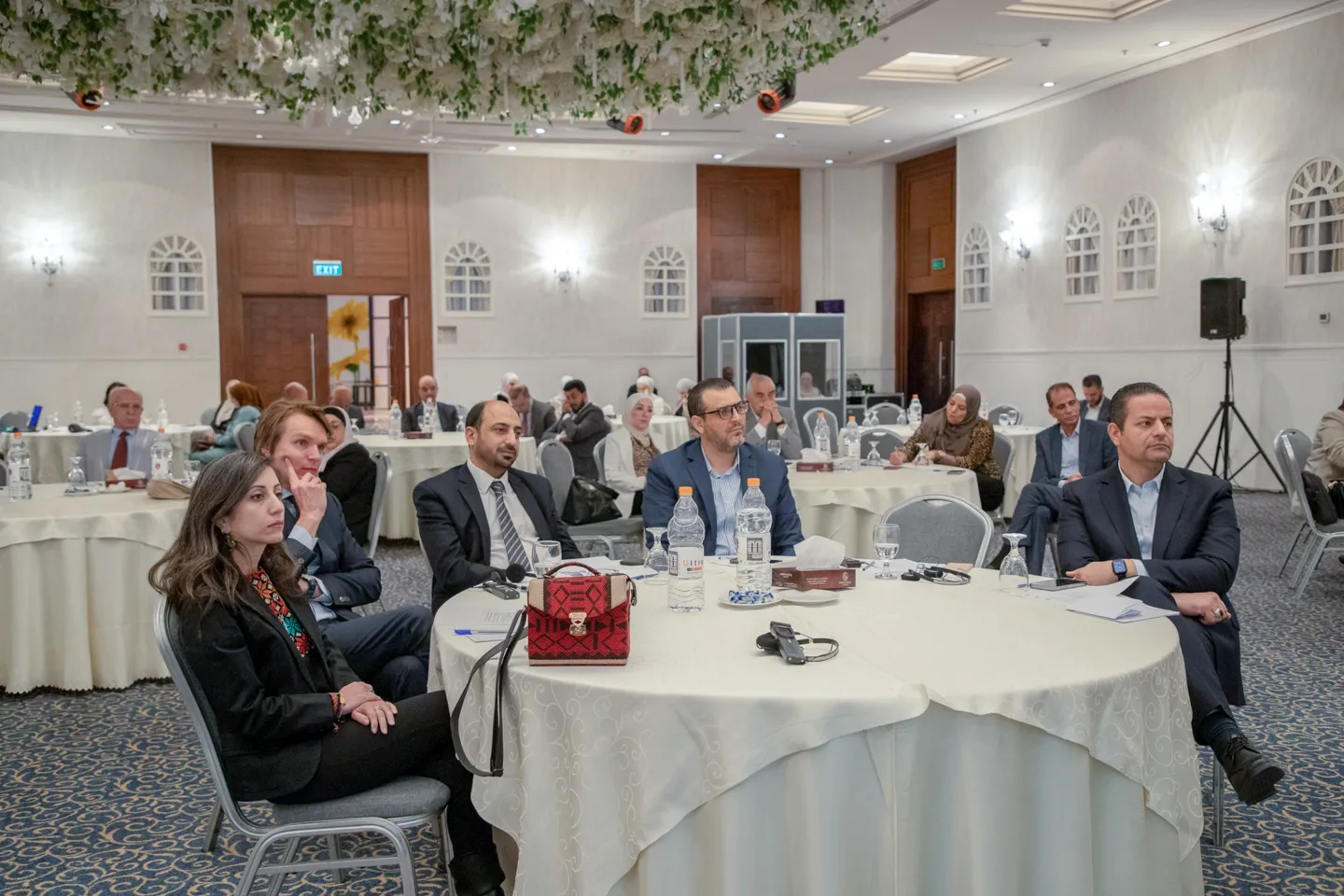 a group of people in an event