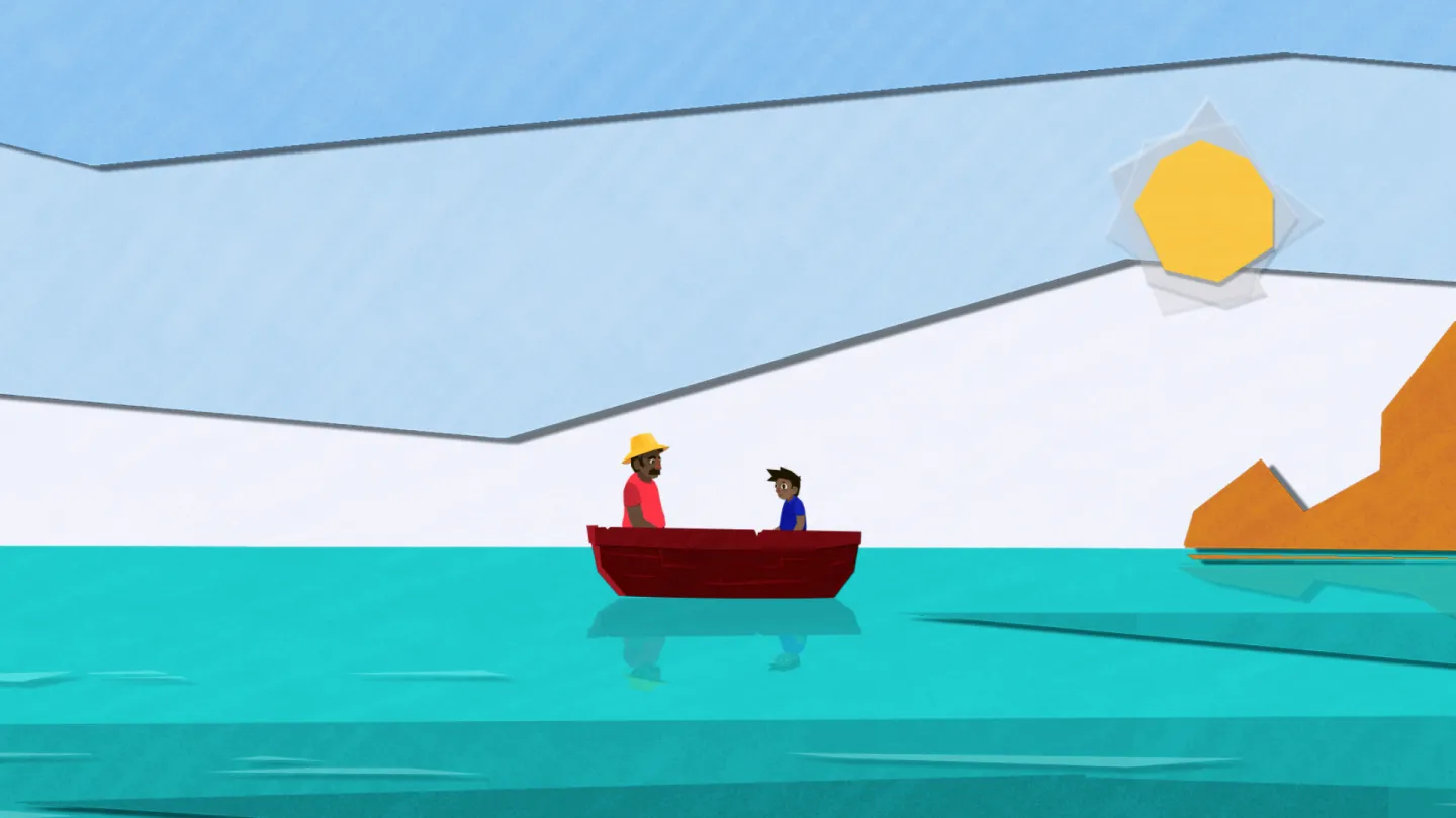 Fotograma del corto "Redes, un video animado sobre trabajo infantil