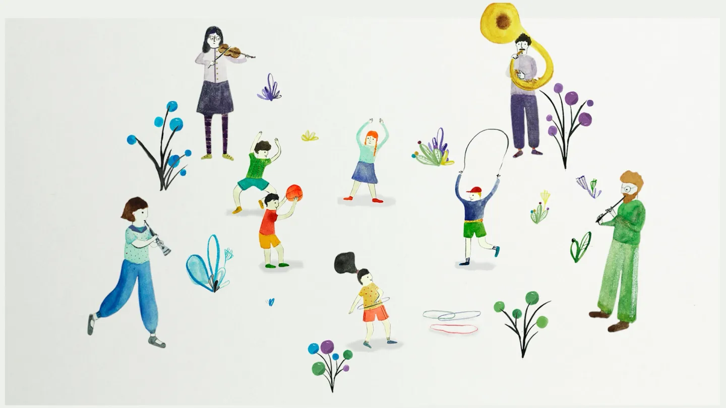 Fotograma del corto "Orquesta", un video animado sobre trabajo infantil