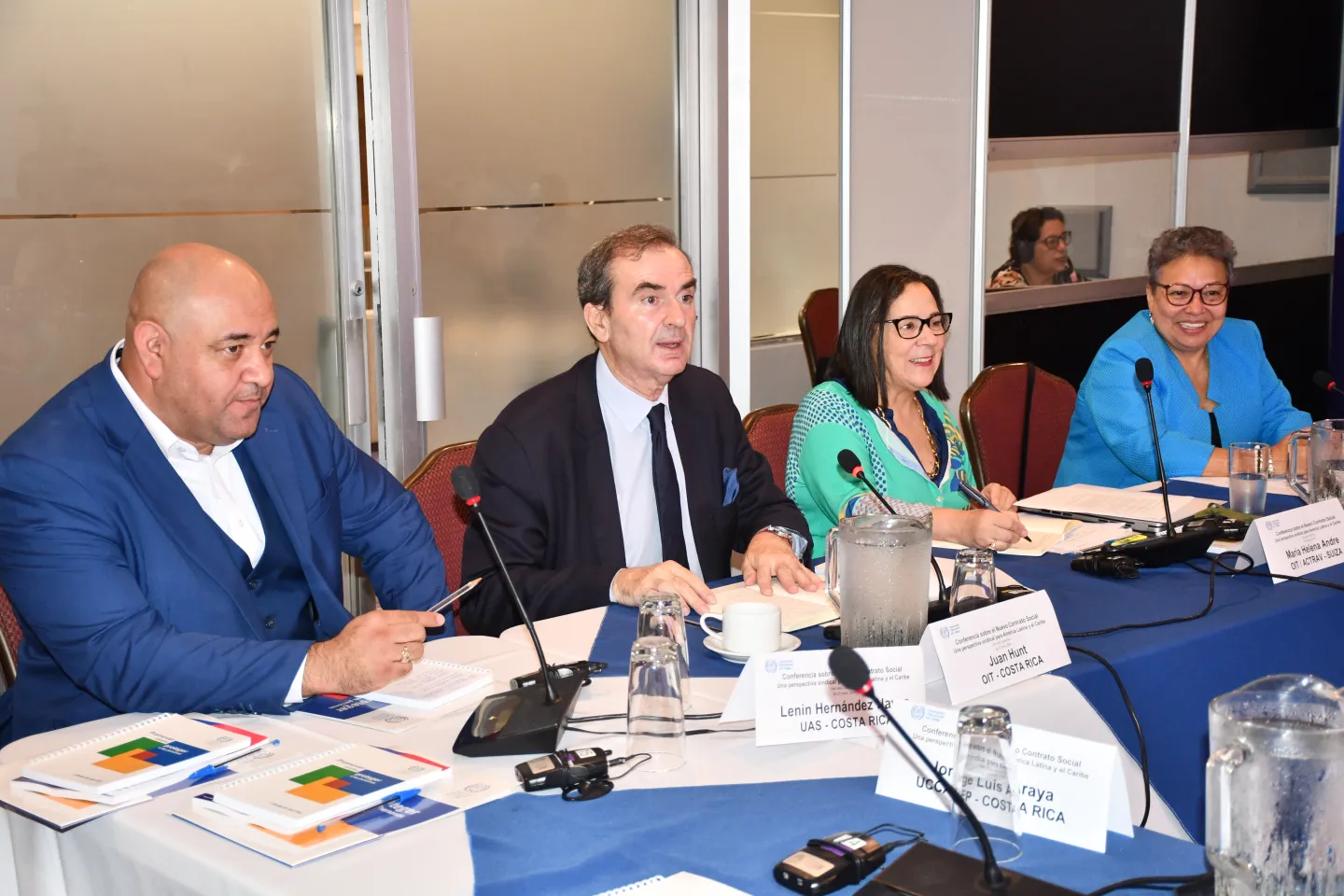 Conferencia sobre “El Nuevo Contrato Social: Una oportunidad valiosa para explorar una perspectiva sindical para América Latina y el Caribe” que se realiza el 26 y 27 de junio en San José 