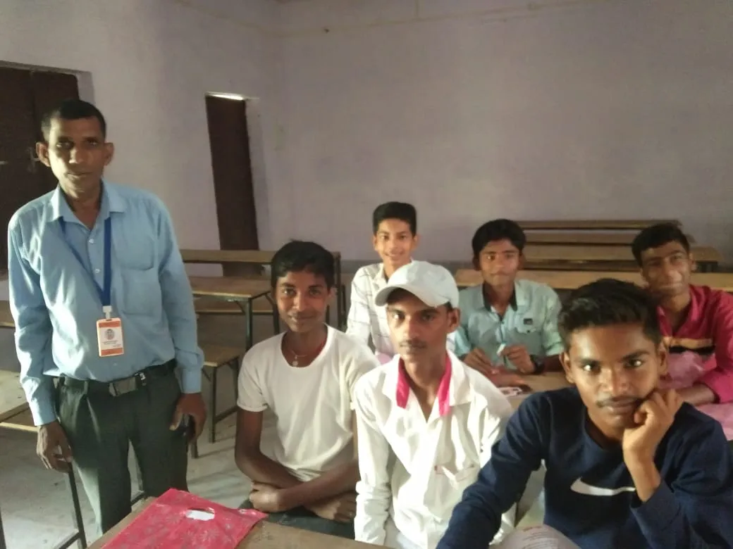Vicky at his school in Bihar