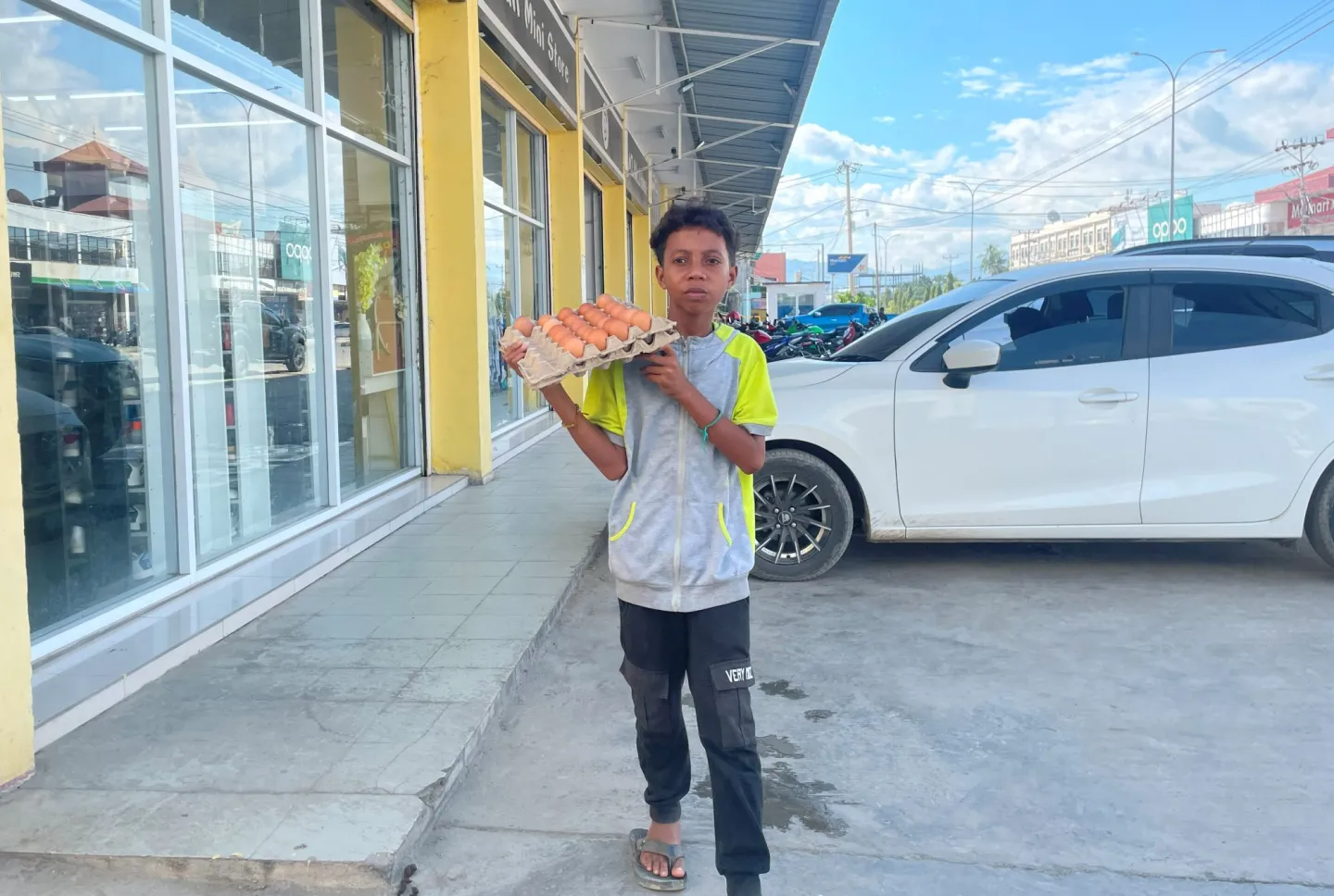 Kaimau, the egg seller in Timor-Leste