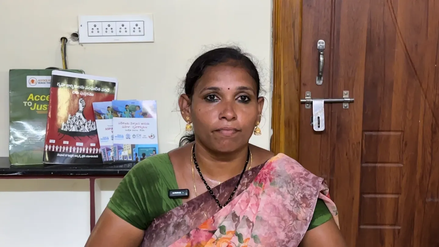 Suvarana Mary, returnee migrant domestic worker