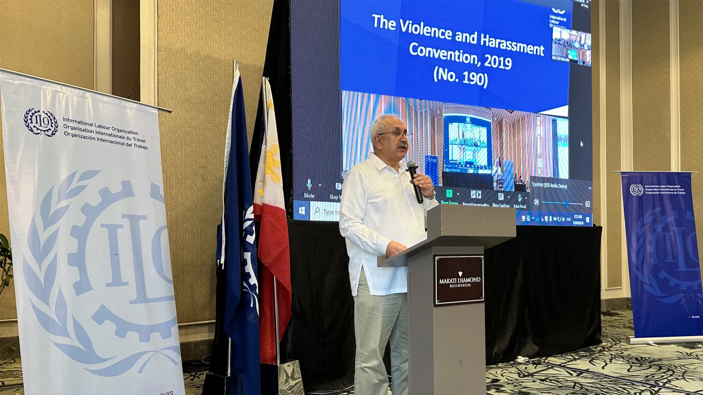 Director Khalid Hassan of the ILO Country Office for the Philippines