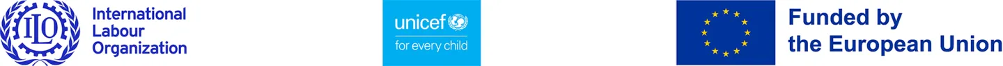 ILO, UNICEF and EU logos
