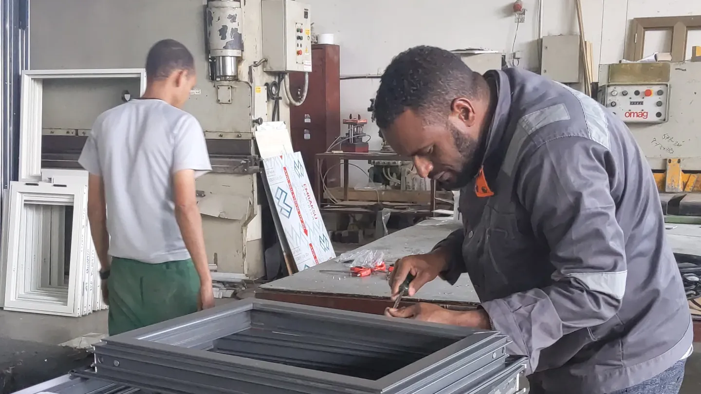 man at a factory