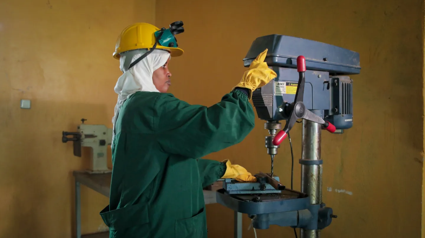 woman vocational trainee