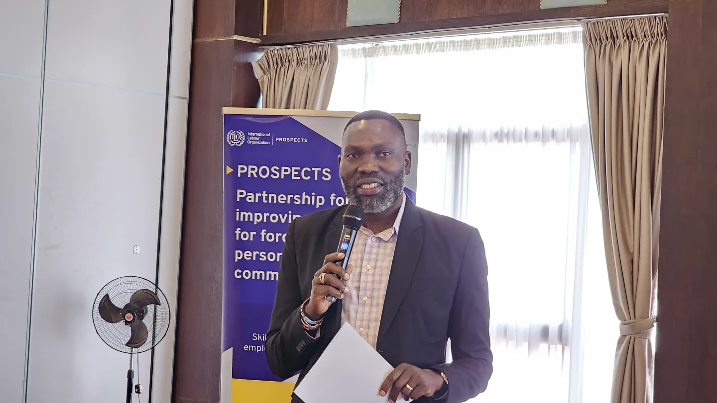 Programme manager speaking in a training