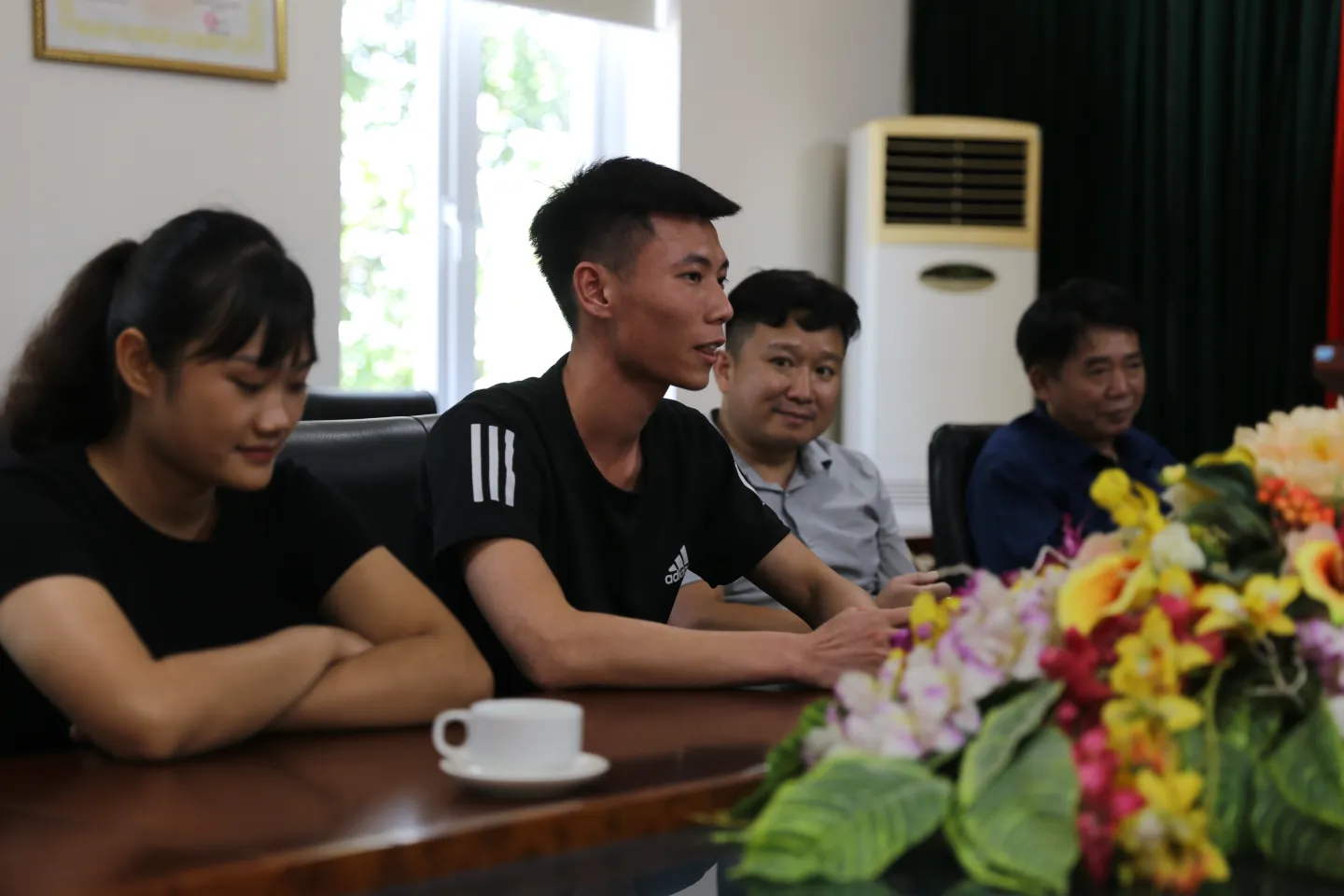 Nguyen Huu Phuoc, 20, is currently in his third month of learning Japanese in Thanh Hoa in preparation to work in the construction field in Japan. 