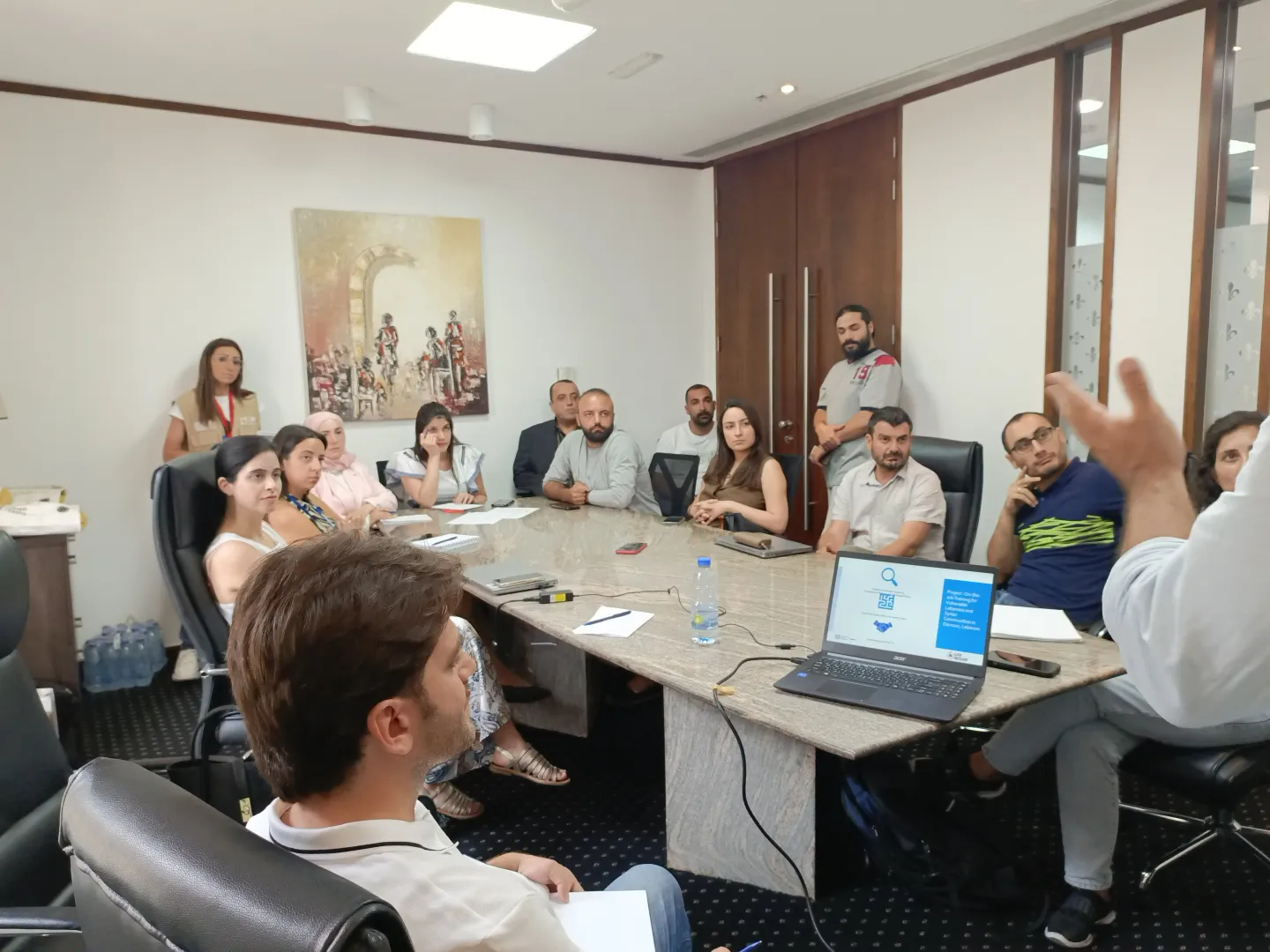 ENABLE team meeting with Lebanese contractors