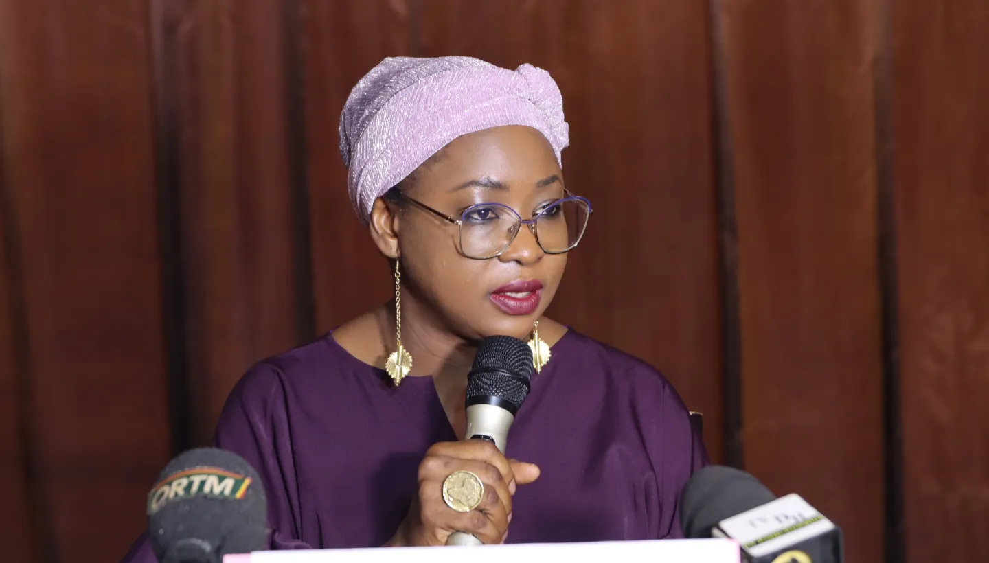 Ndeye Coumba Diop, Directrice du Bureau pays de l’OIT pour la Côte d’Ivoire, le Bénin, le Burkina Faso, le Mali, le Niger et le Togo, situant l’importance du symposium