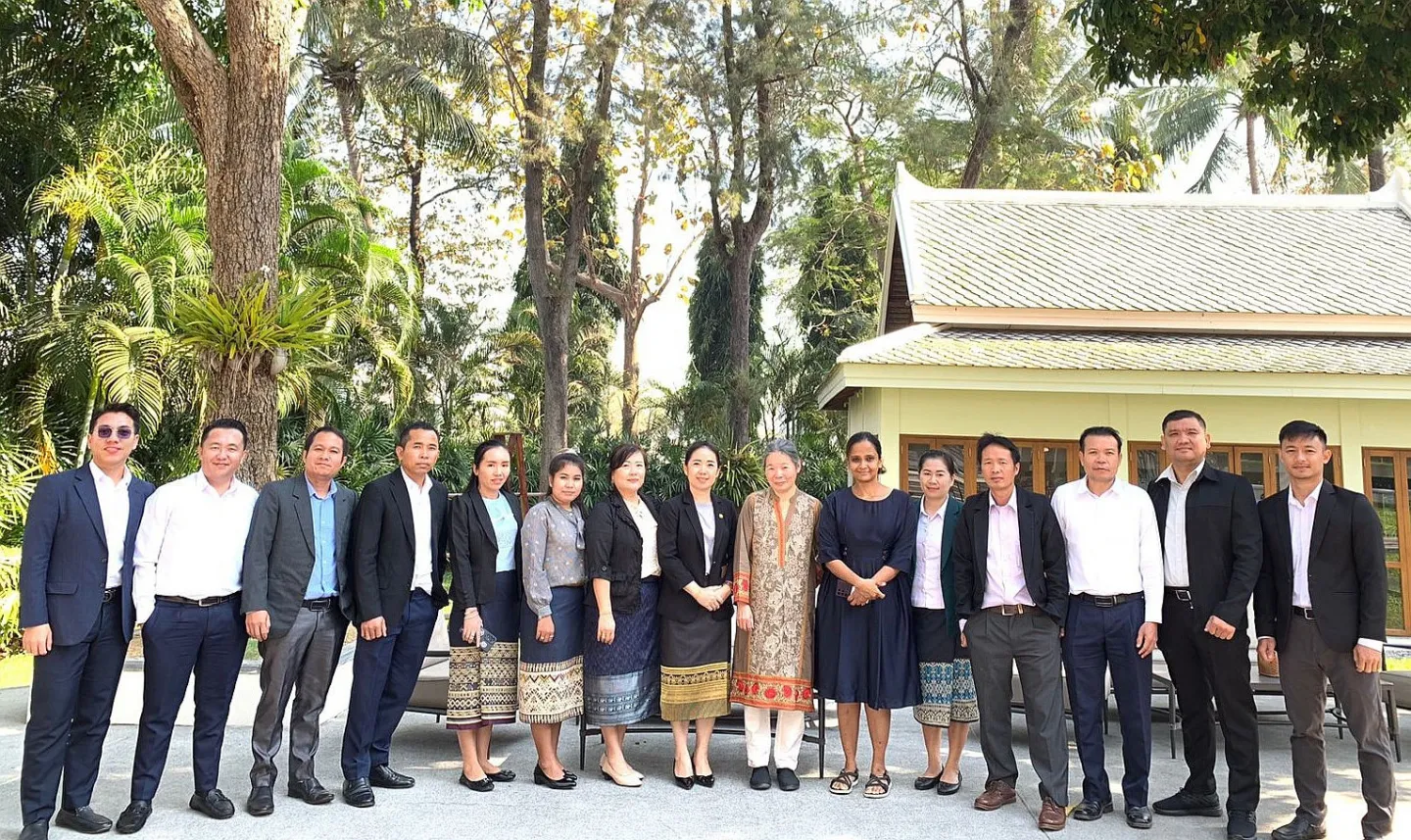 Actuarial Valuation Committee members and trainers in Luang Prabang, Lao People's Democratic Republic.