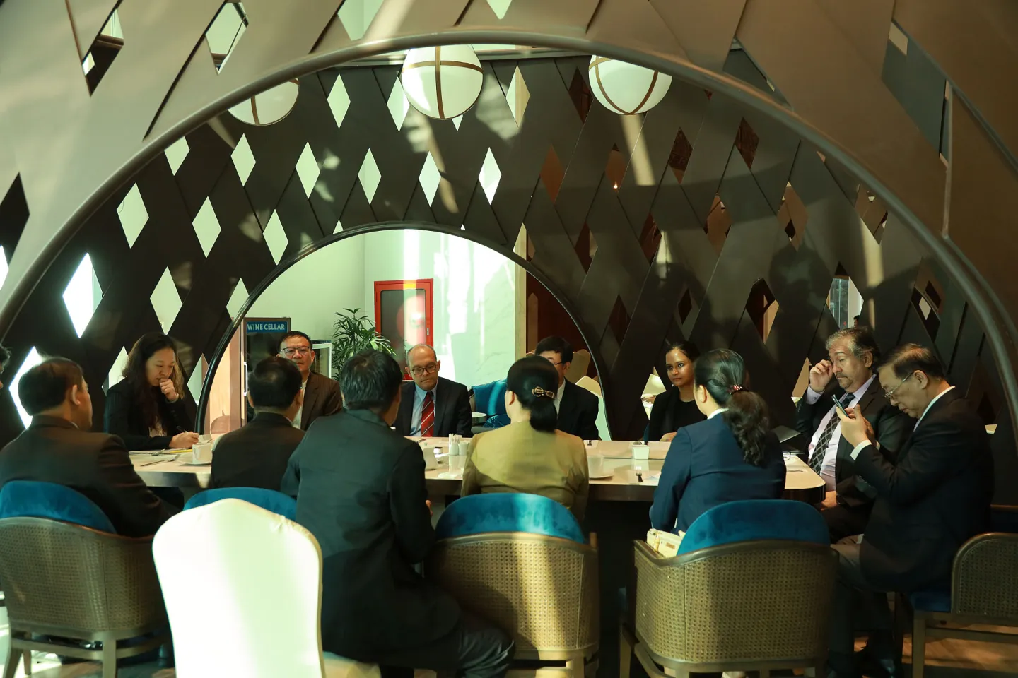 Delegation from MOHRSS engages in discussions with Lao government officials, ILO, and UNDESA representatives, Lao People's Democratic Republic