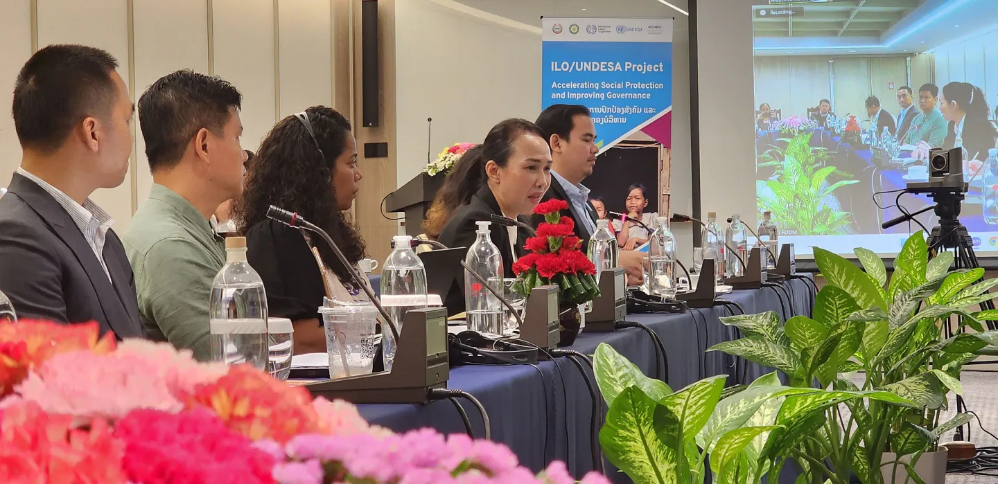 Participants from social protection implementing institutions share their feedback