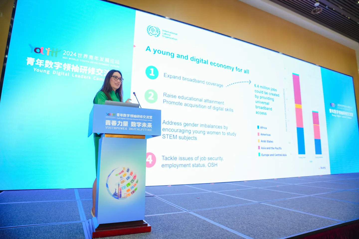 Keynote speech by ILO Senior Youth Employment Specialist Susana PUERTO ©ILO