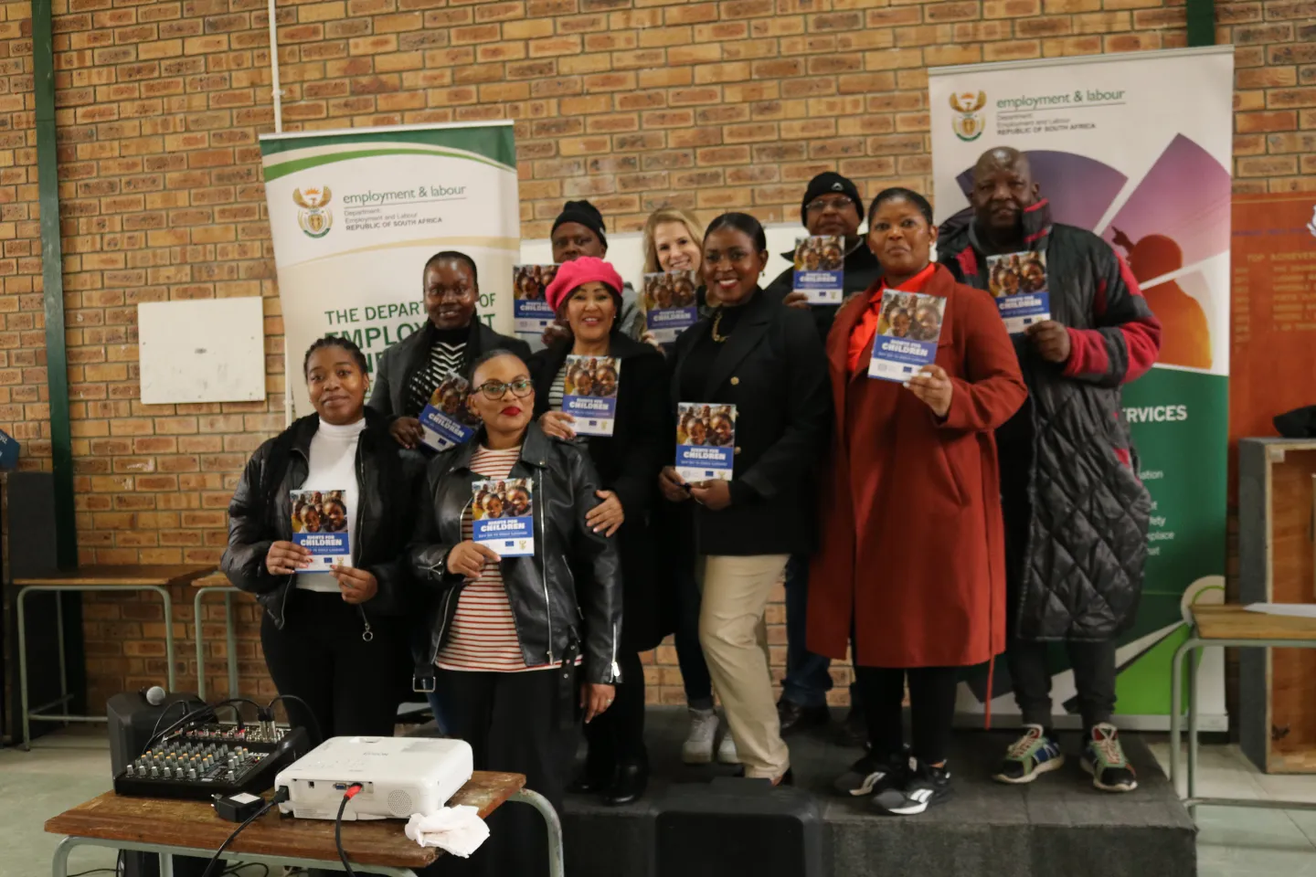 ILO and DEL Team conducting the Child labour/rights outreach Western Cape