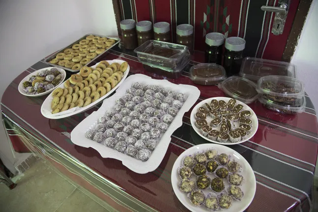 sweets prepared by group of women