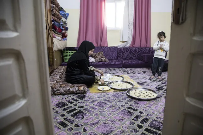 Woman running caterning business