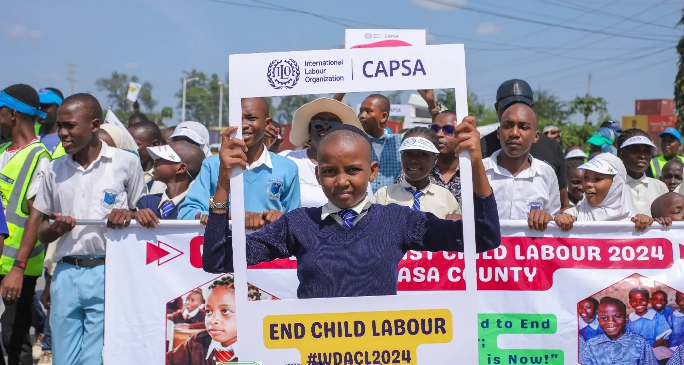 Child in Mombasa for Child Labour Day 