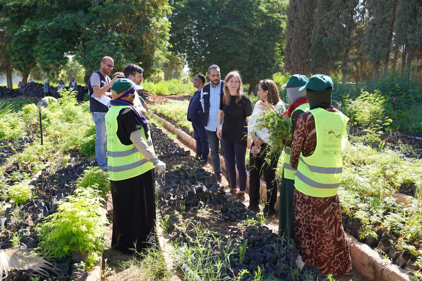 German delegation visits Deir Alla Nursery Project