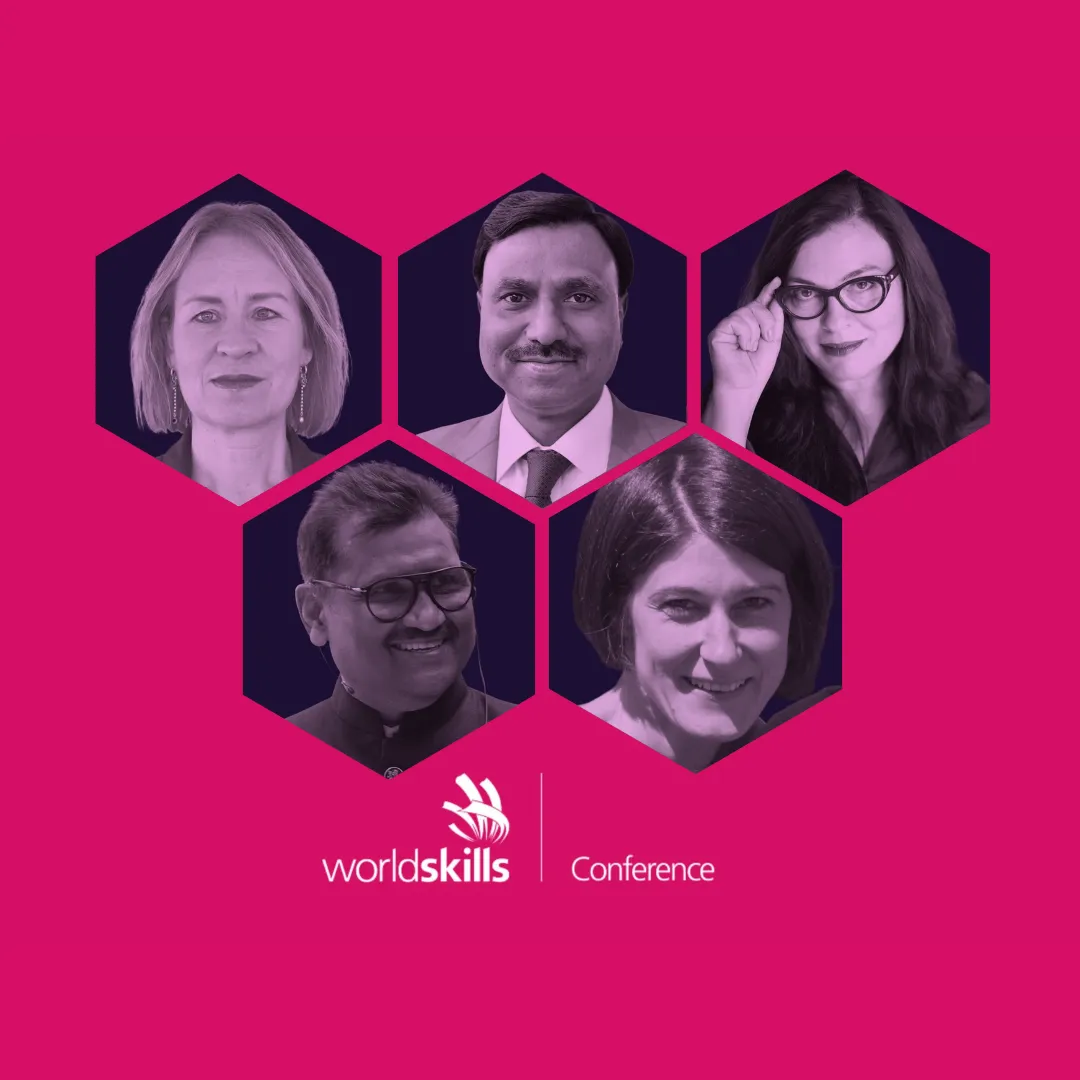 ILO speakers in the World Skills Conference 2024: Mia Seppo, Srinivas B. Reddy, Olga Strietska-Ilina, Ashwani Aggarwal and Christine Hofmann