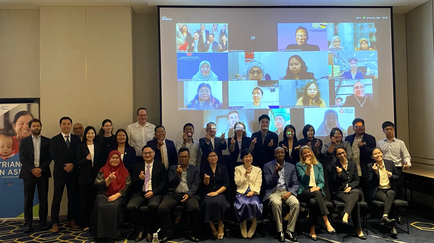 Participants of the 2024 Technical Meeting of Focal Points on International Labour Migration Statistics in ASEAN.