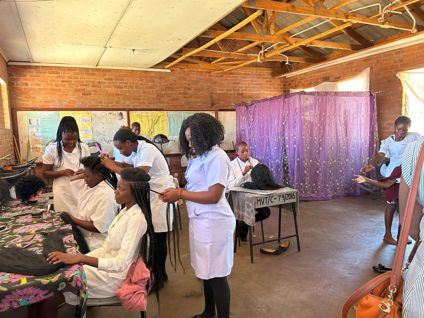 Mushagashe VTC Hairdressing Class