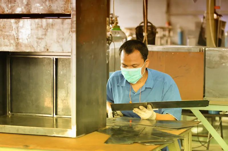 Metal processing is a typical occupation for migrant workers in Japan. 