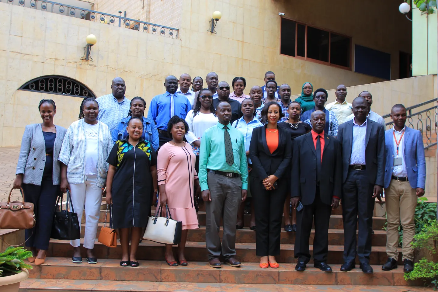 Group photo of meeting participants in Uganda