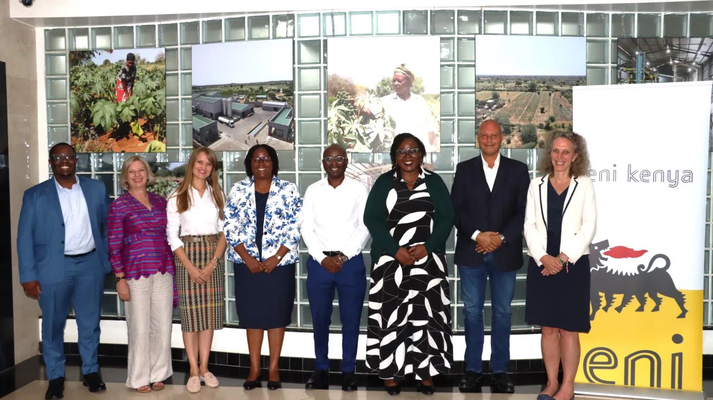ILO team during a courtesy visit to Eni S.p.A. Offices in Kenya