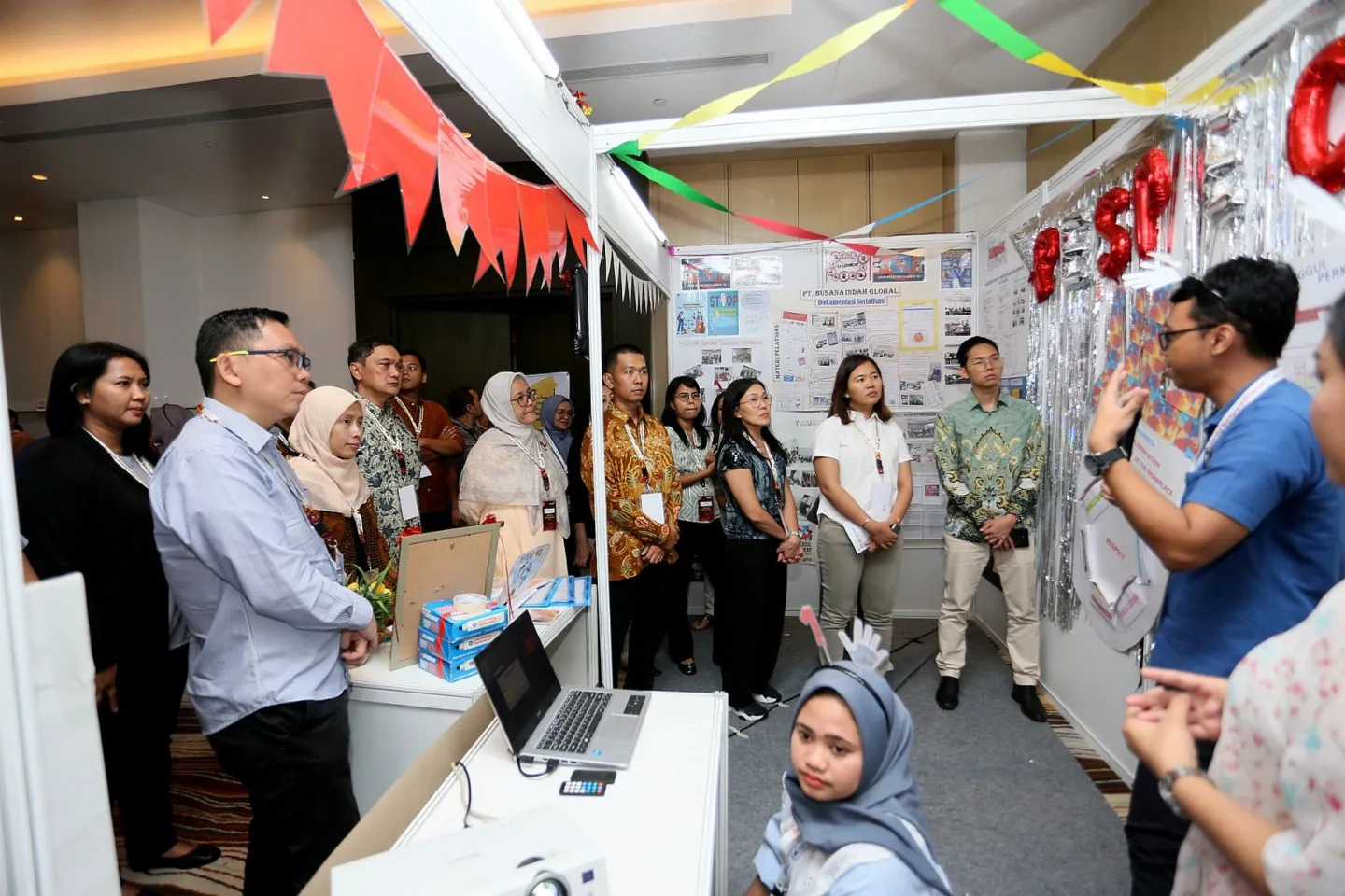 An exhibition on the Respectful Workplace Programme held during the Indonesia Business Forum.