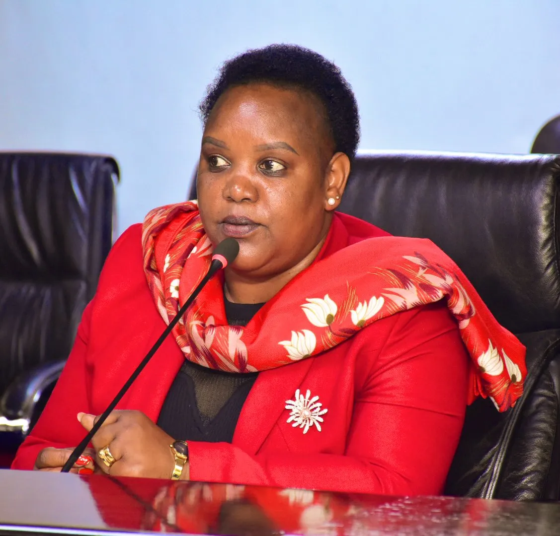Woman speaking infront of an audience