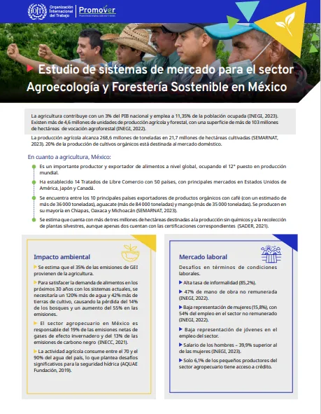 Estudio de sistemas de mercado para el sector Agroecología y Forestería Sostenible en México