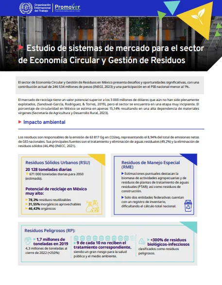 Estudio de sistemas de mercado para el sector de Economía Circular y Gestión de Residuos