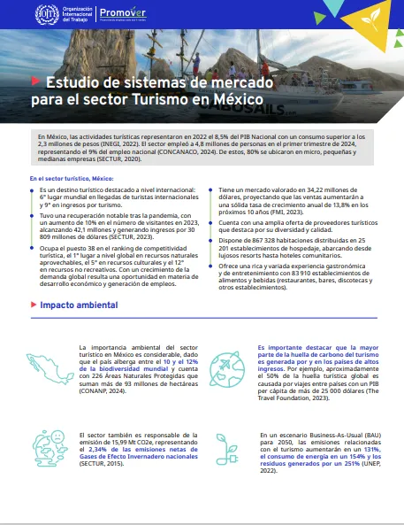 Estudio de sistemas de mercado para el sector Turismo en México
