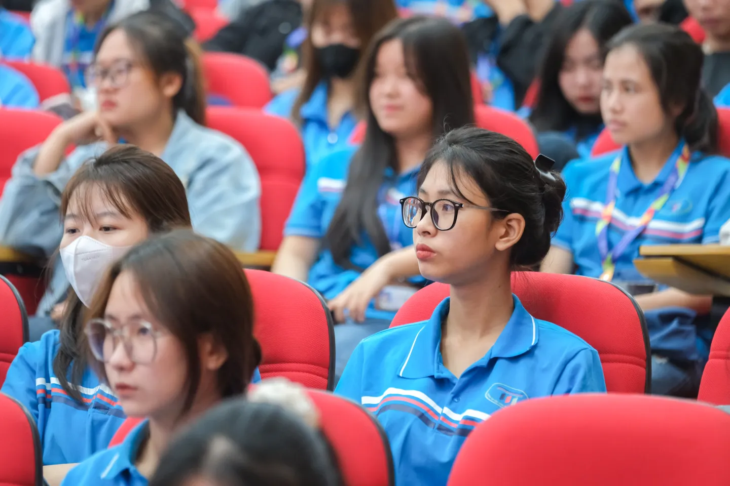 Students at the Hanoi Industrial Textile Garment University (HTU)