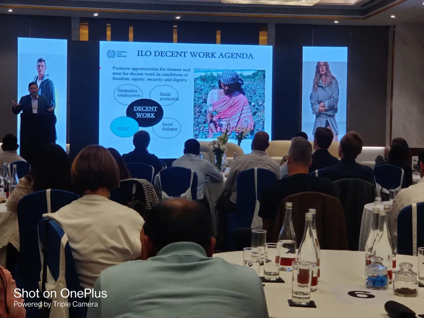 Presentation being given at a conference 