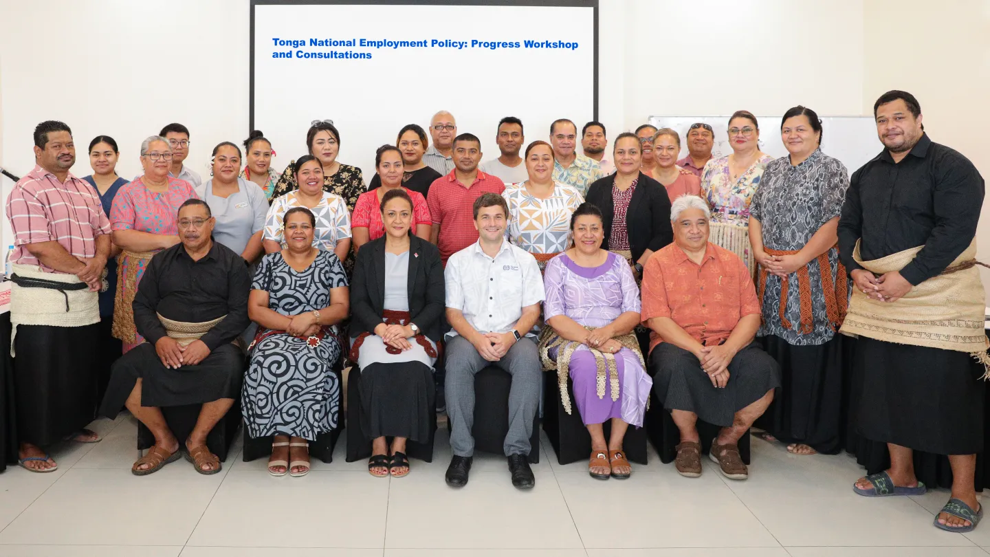 Workshop participant's in Nukualofa, Tonga 