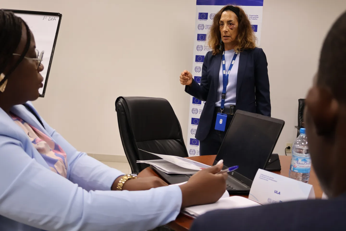 Carla Serrão a facilitar a Formação sobre Gestão de Projectos