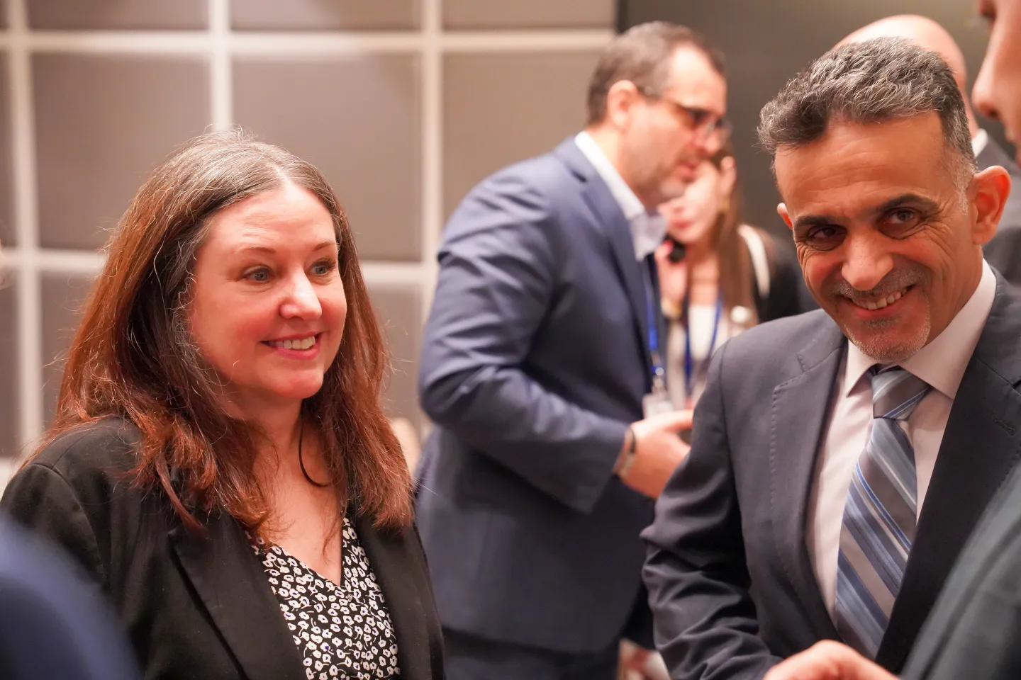 ILO officials at a meeting